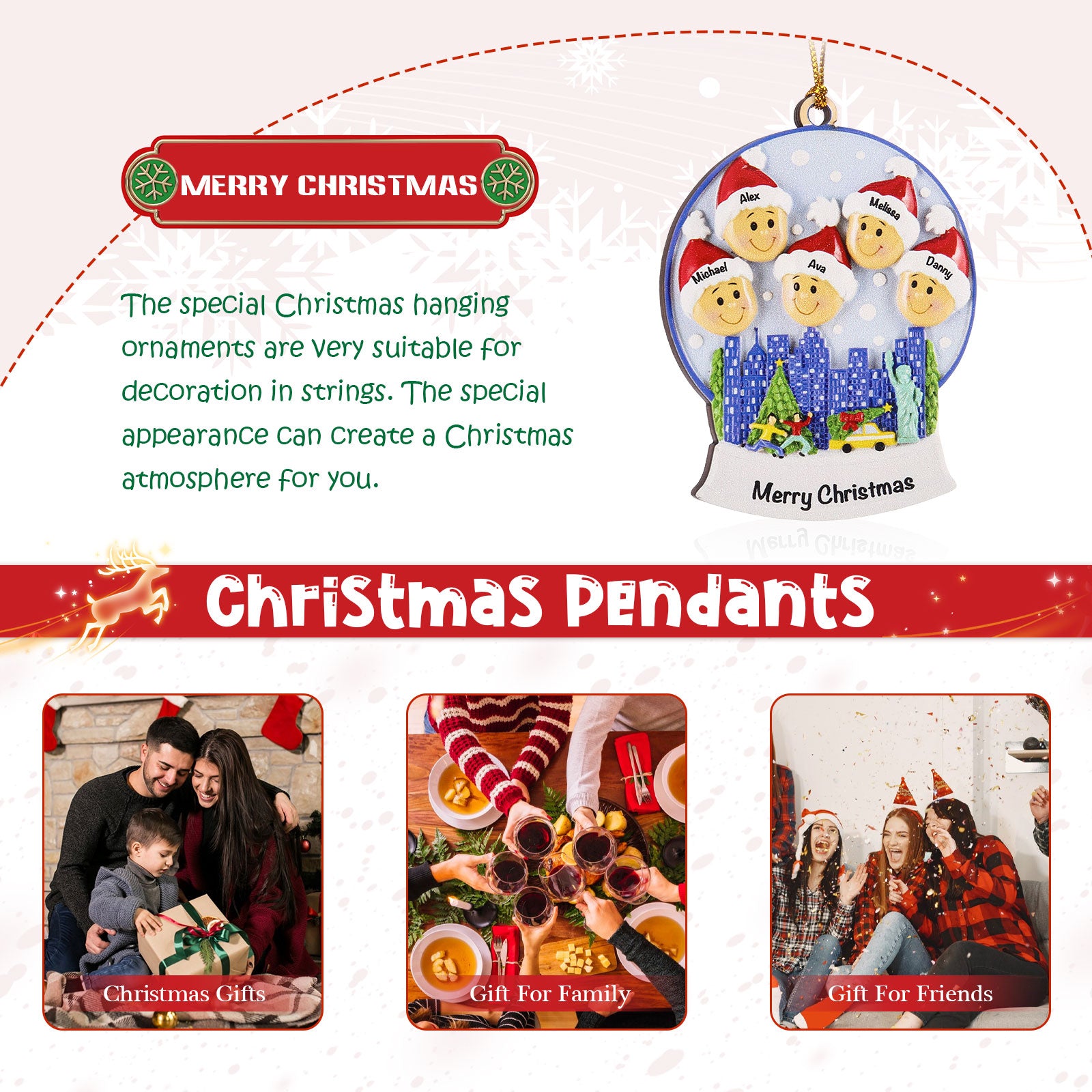 Personalised Christmas Ornament - handmade