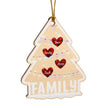 Personalised Heart Christmas Tree Ornament - handmade