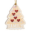 Personalised Heart Christmas Tree Ornament - handmade