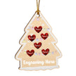 Personalised Heart Christmas Tree Ornament - handmade