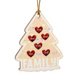 Personalised Heart Christmas Tree Ornament - handmade