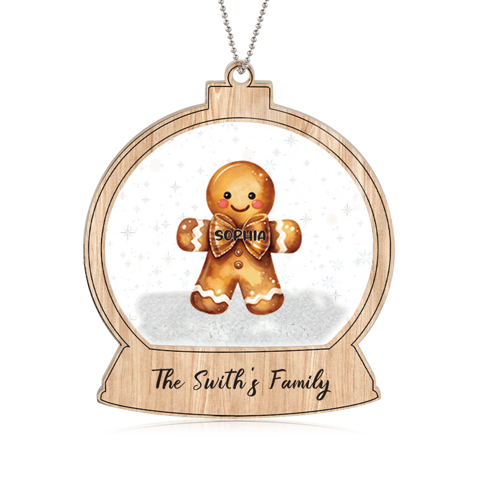 Personalised Acrylic Christmas Ornament - handmade