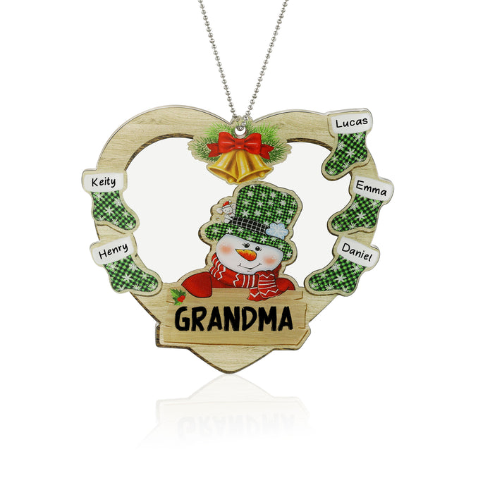 Personalised Heart Christmas Ornament - handmade