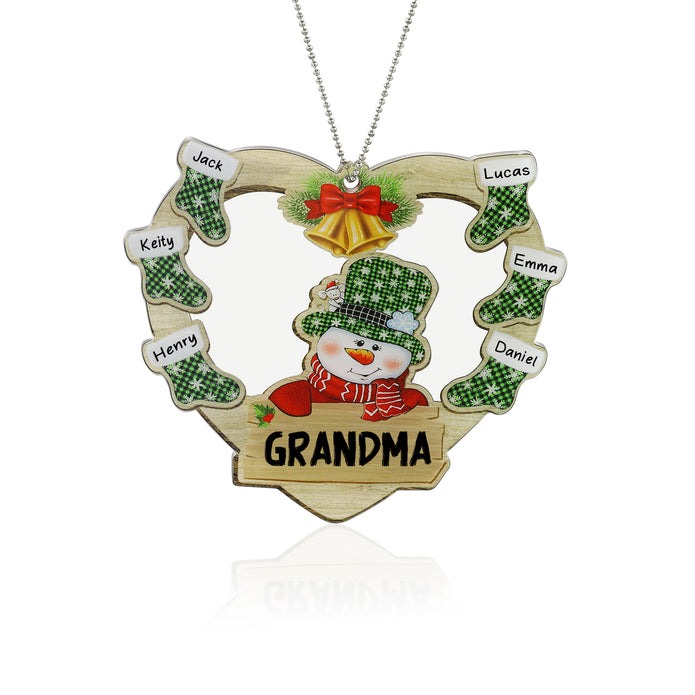 Personalised Heart Christmas Ornament - handmade