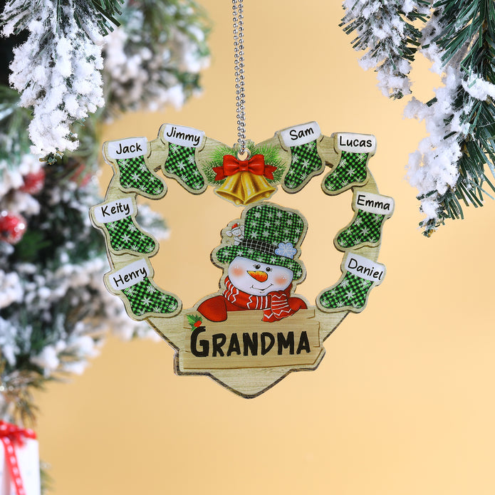 Personalised Heart Christmas Ornament - handmade