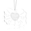 Personalised Puzzle Christmas Ornament - handmade