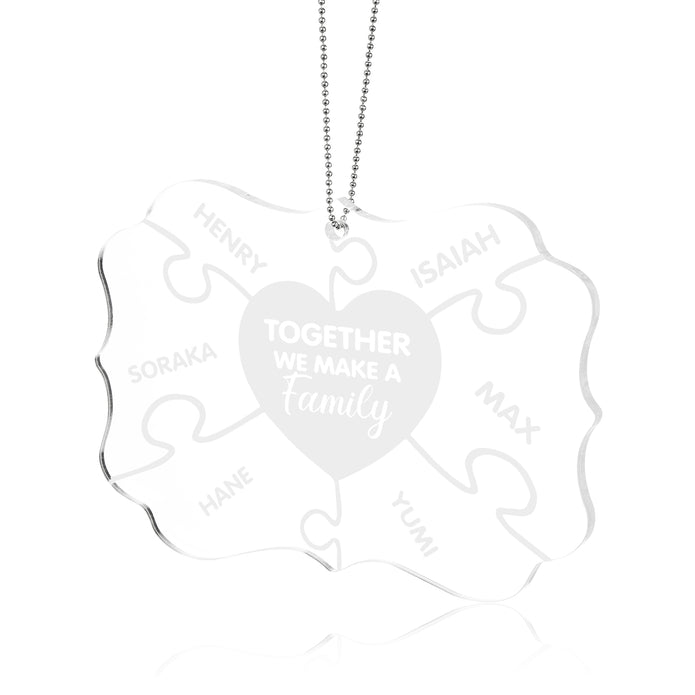 Personalised Puzzle Christmas Ornament - handmade