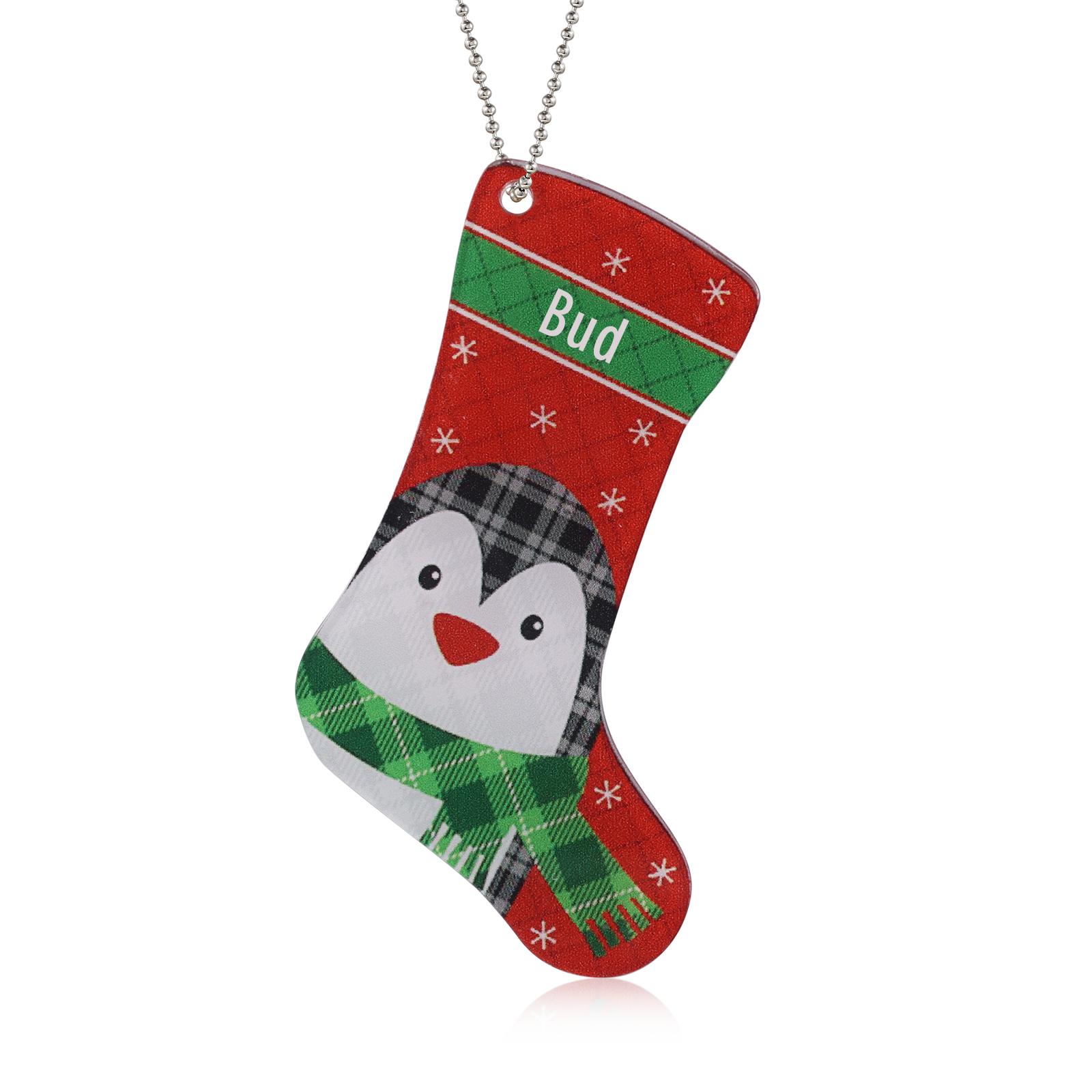 Personalised Christmas Sock Ornament - handmade