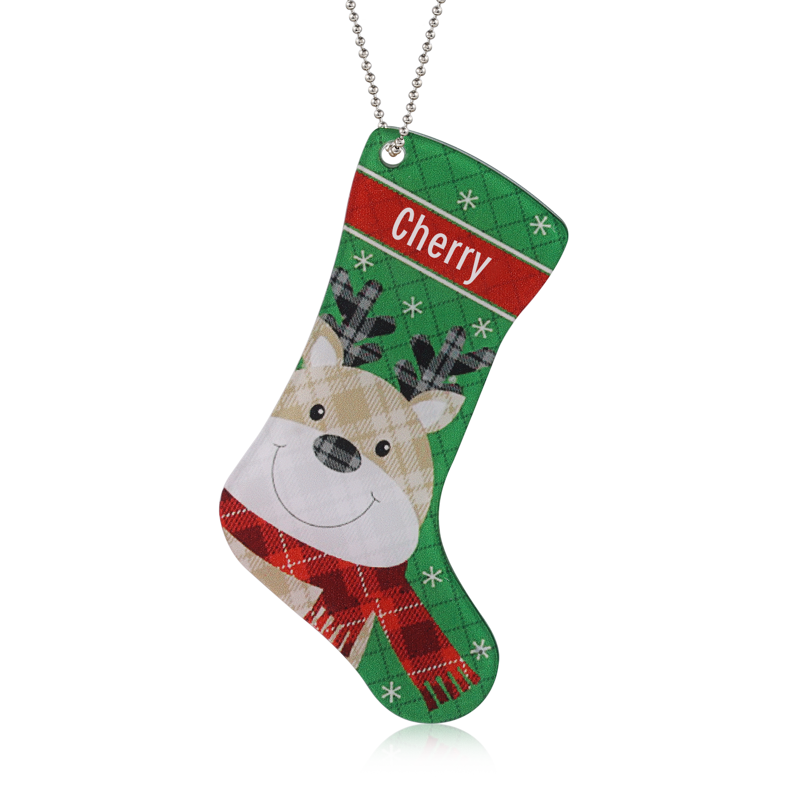 Personalised Christmas Sock Ornament - handmade