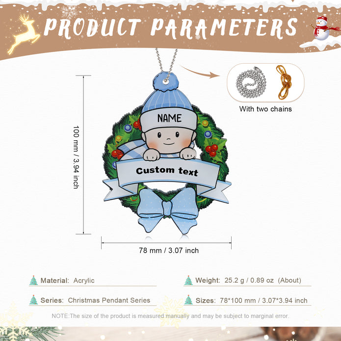 Personalised Christmas Ornament - handmade