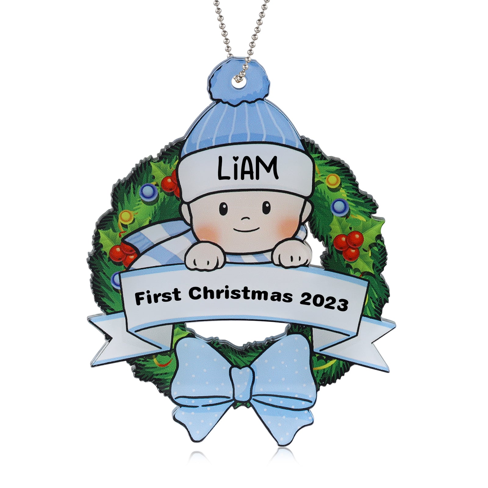 Personalised Christmas Ornament - handmade