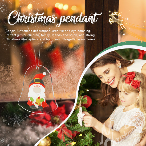 Personalised Santa Claus Christmas Ornament - handmade