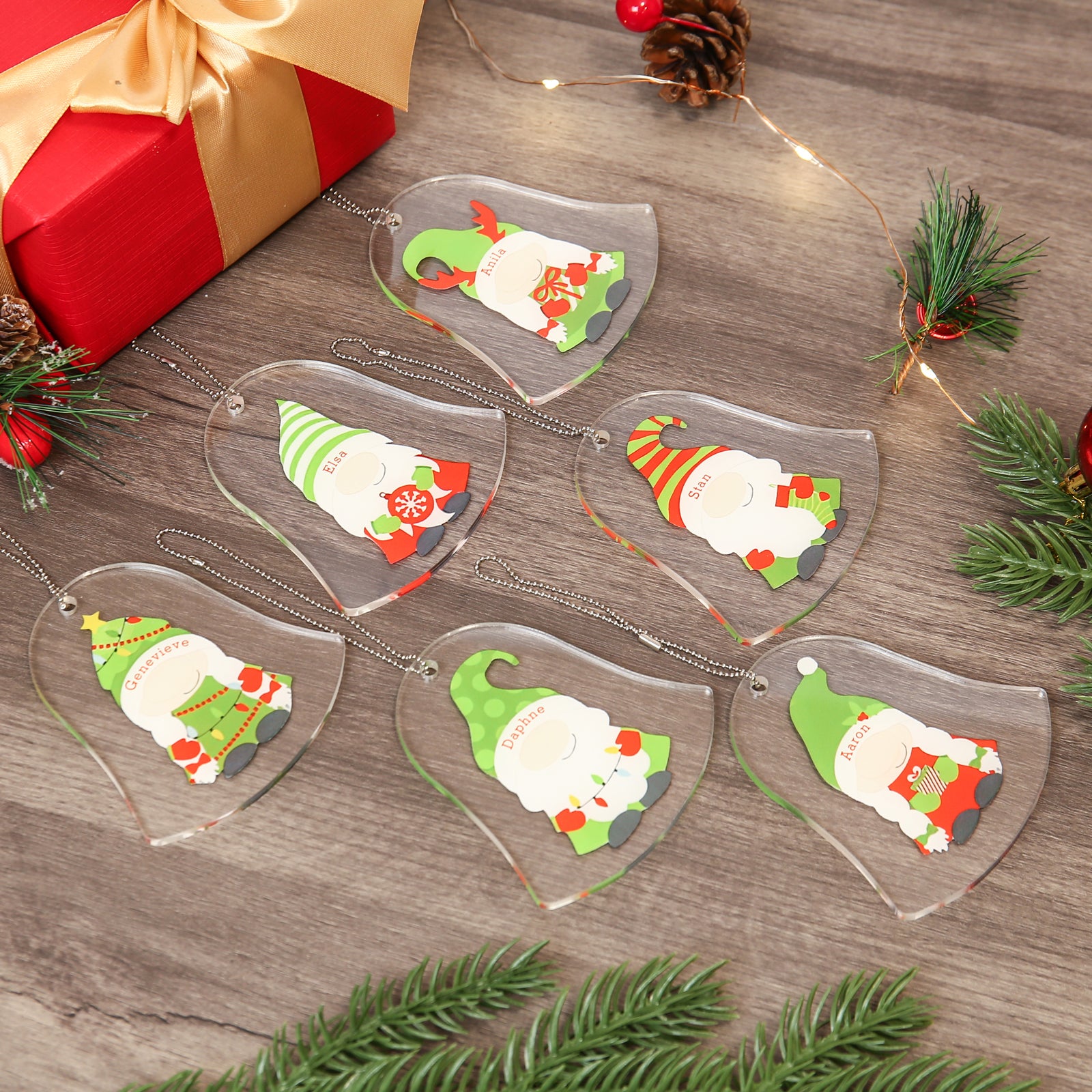 Personalised Santa Claus Christmas Ornament - handmade