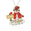 Personalised Snowman Christmas Ornament - handmade