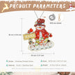 Personalised Snowman Christmas Ornament - handmade