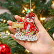 Personalised Snowman Christmas Ornament - handmade