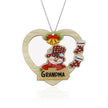 Personalised Heart Snowman Christmas Ornament - handmade