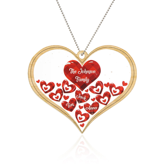 Personalised Heart Christmas Ornament - handmade