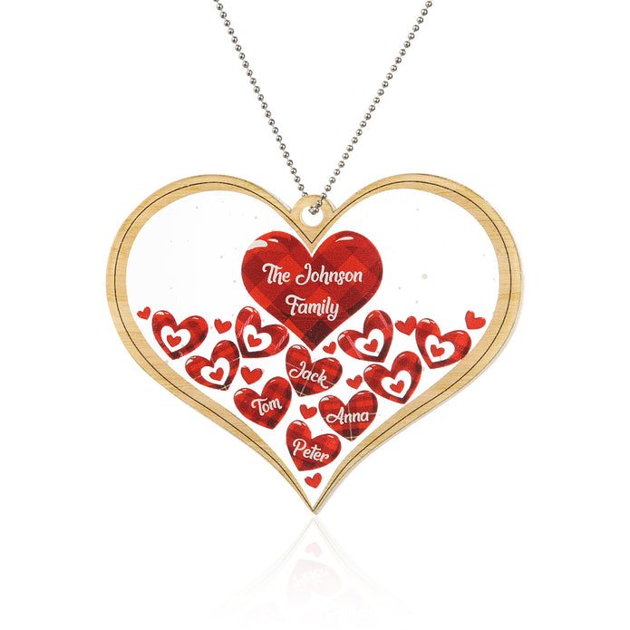 Personalised Heart Christmas Ornament - handmade