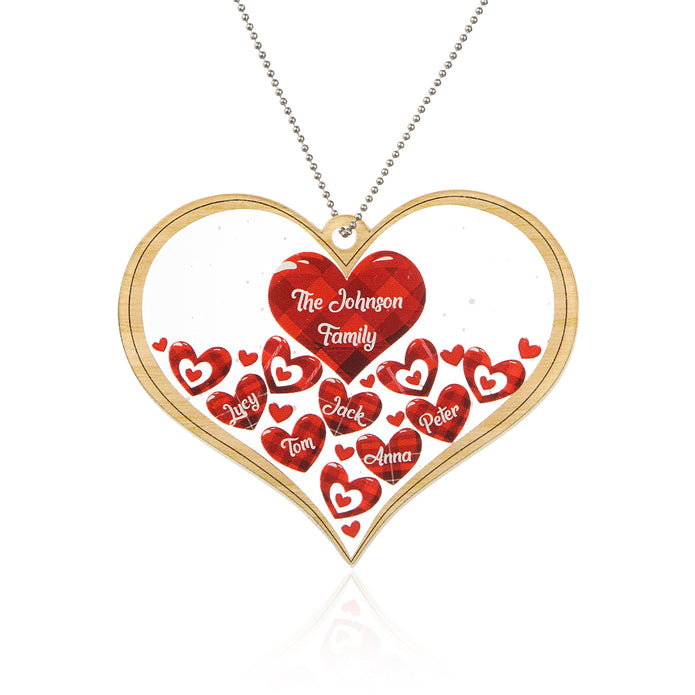 Personalised Heart Christmas Ornament - handmade