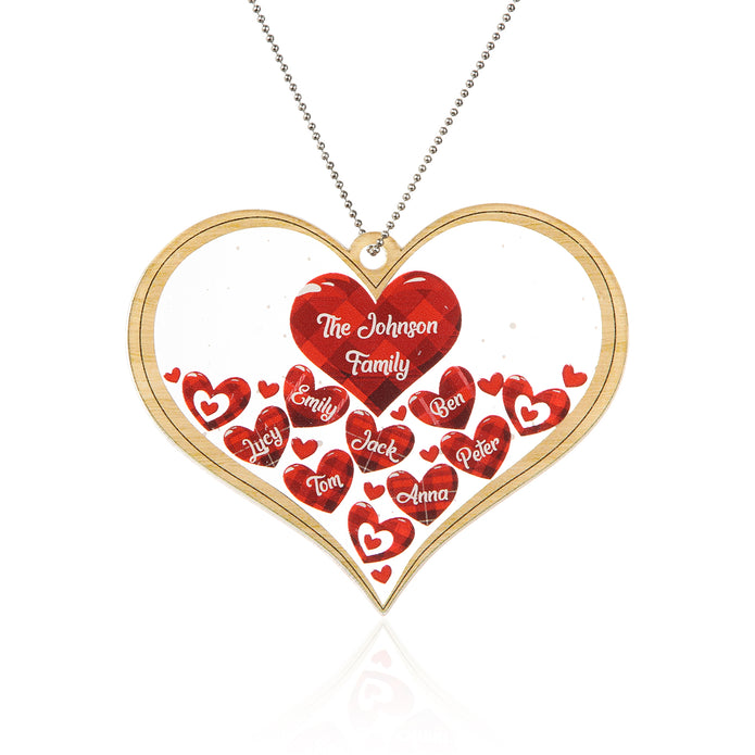 Personalised Heart Christmas Ornament - handmade