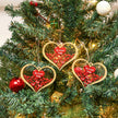 Personalised Heart Christmas Ornament - handmade
