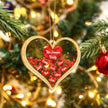 Personalised Heart Christmas Ornament - handmade