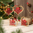Personalised Heart Christmas Ornament - handmade