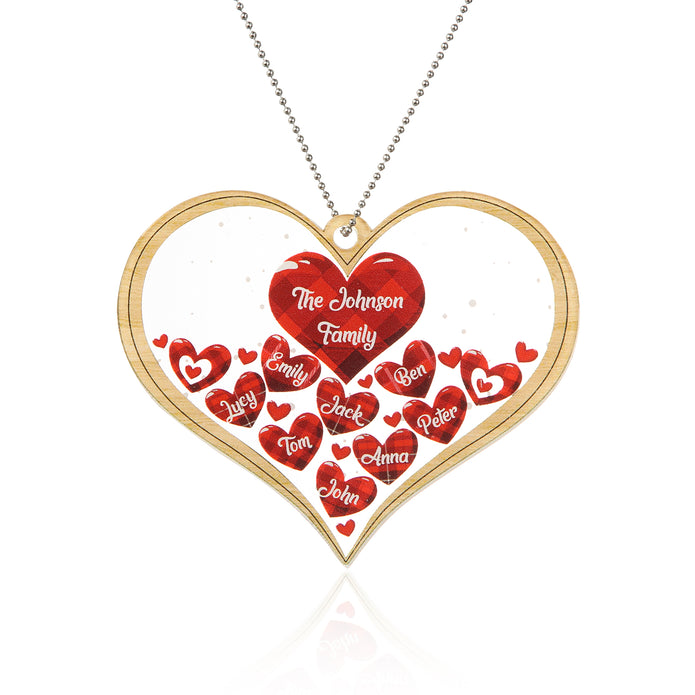 Personalised Heart Christmas Ornament - handmade