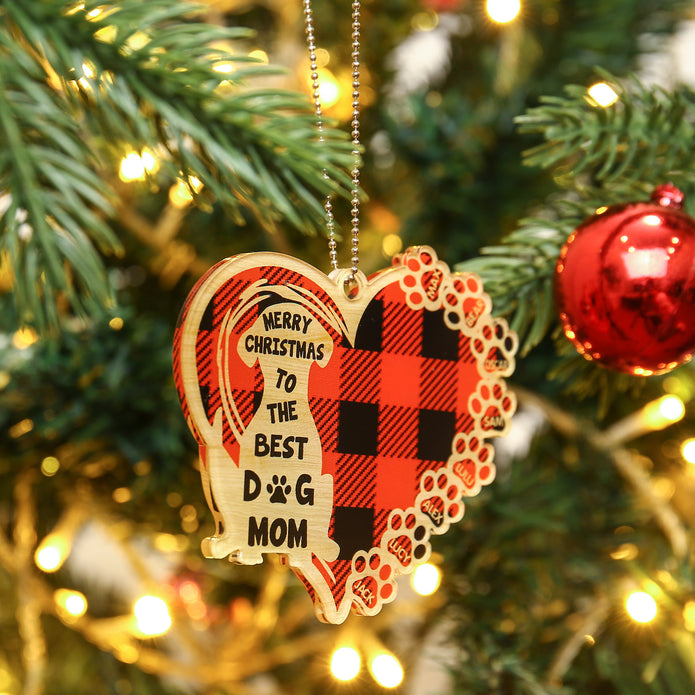 Personalised Heart Christmas Ornament - handmade