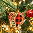 Personalised Heart Christmas Ornament - handmade