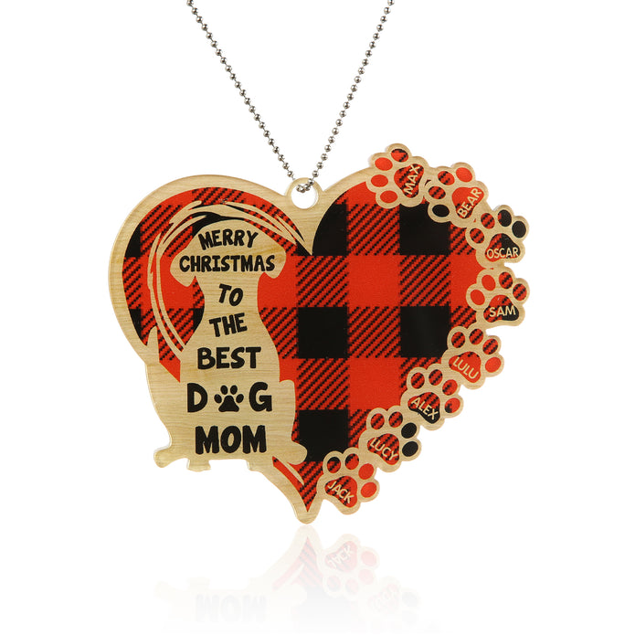 Personalised Heart Christmas Ornament - handmade