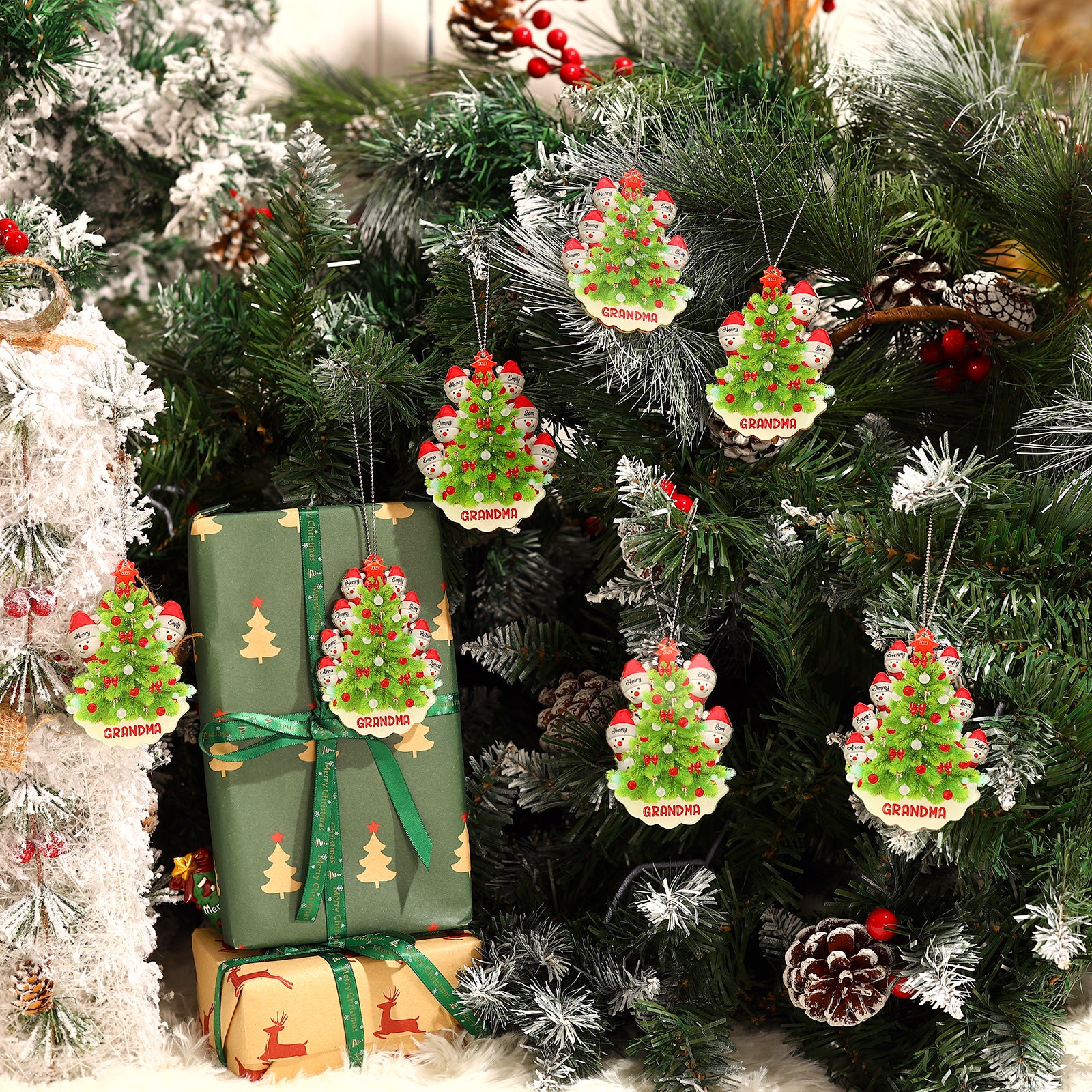 Personalised Snowman Christmas Ornament - handmade