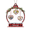Personalised Heart Christmas Ornament - handmade