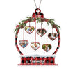Personalised Heart Christmas Ornament - handmade