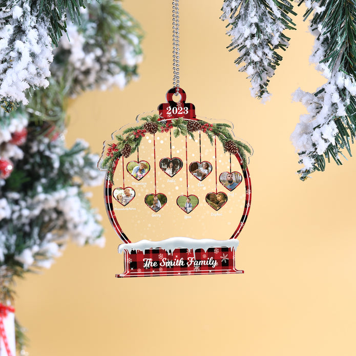 Personalised Heart Christmas Ornament - handmade