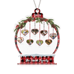 Personalised Heart Christmas Ornament - handmade