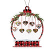 Personalised Heart Christmas Ornament - handmade