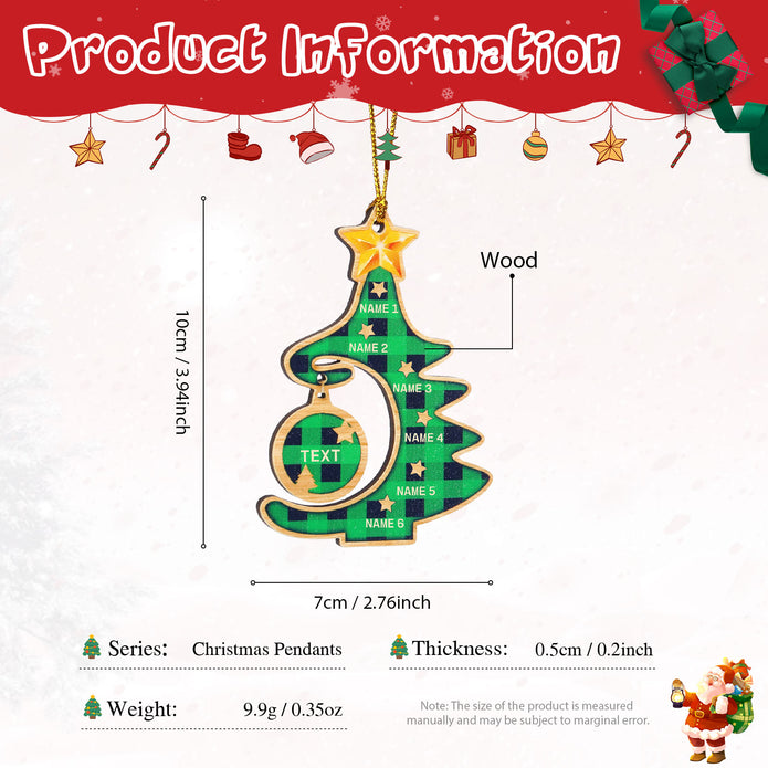 Personalised Christmas Tree Ornament - handmade