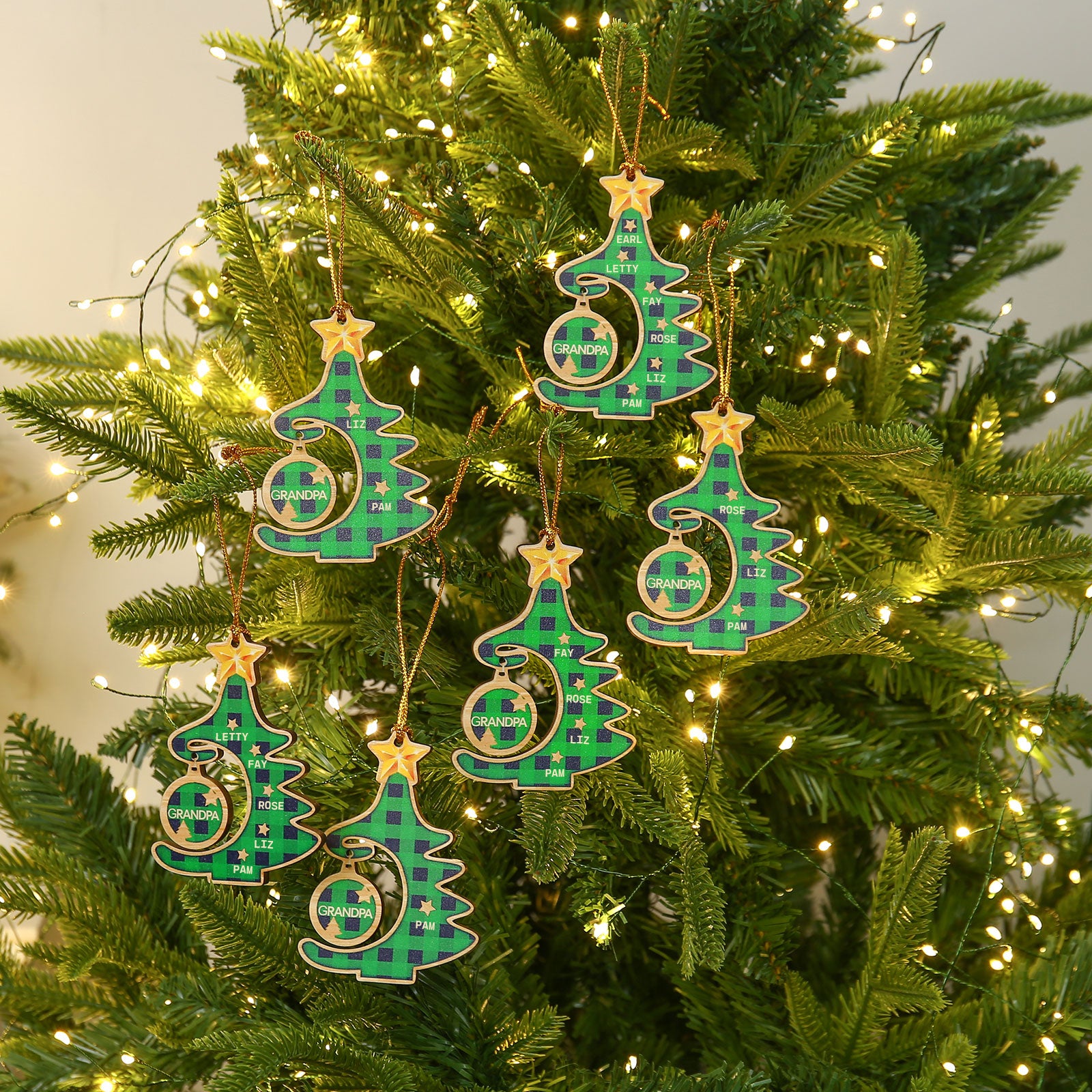 Personalised Christmas Tree Ornament - handmade