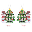 Personalised Christmas Tree Snowman Ornament - handmade