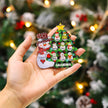 Personalised Christmas Tree Snowman Ornament - handmade