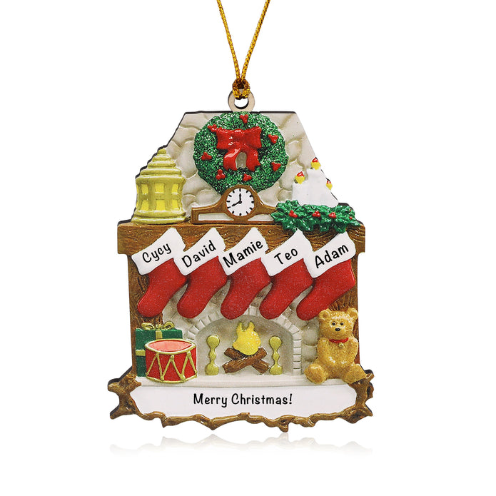 Personalised House Christmas Ornament - handmade