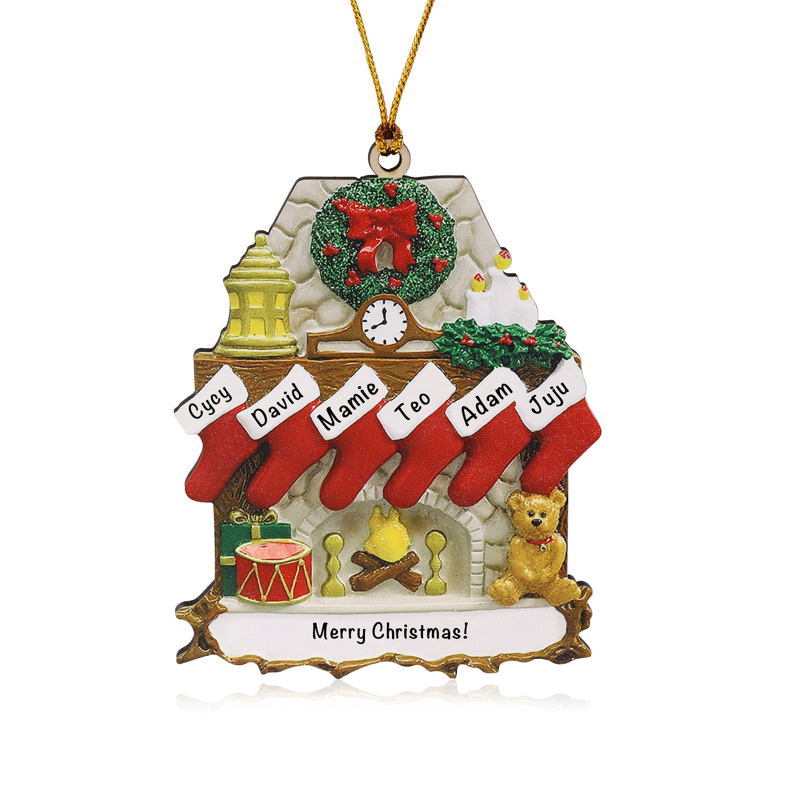Personalised House Christmas Ornament - handmade