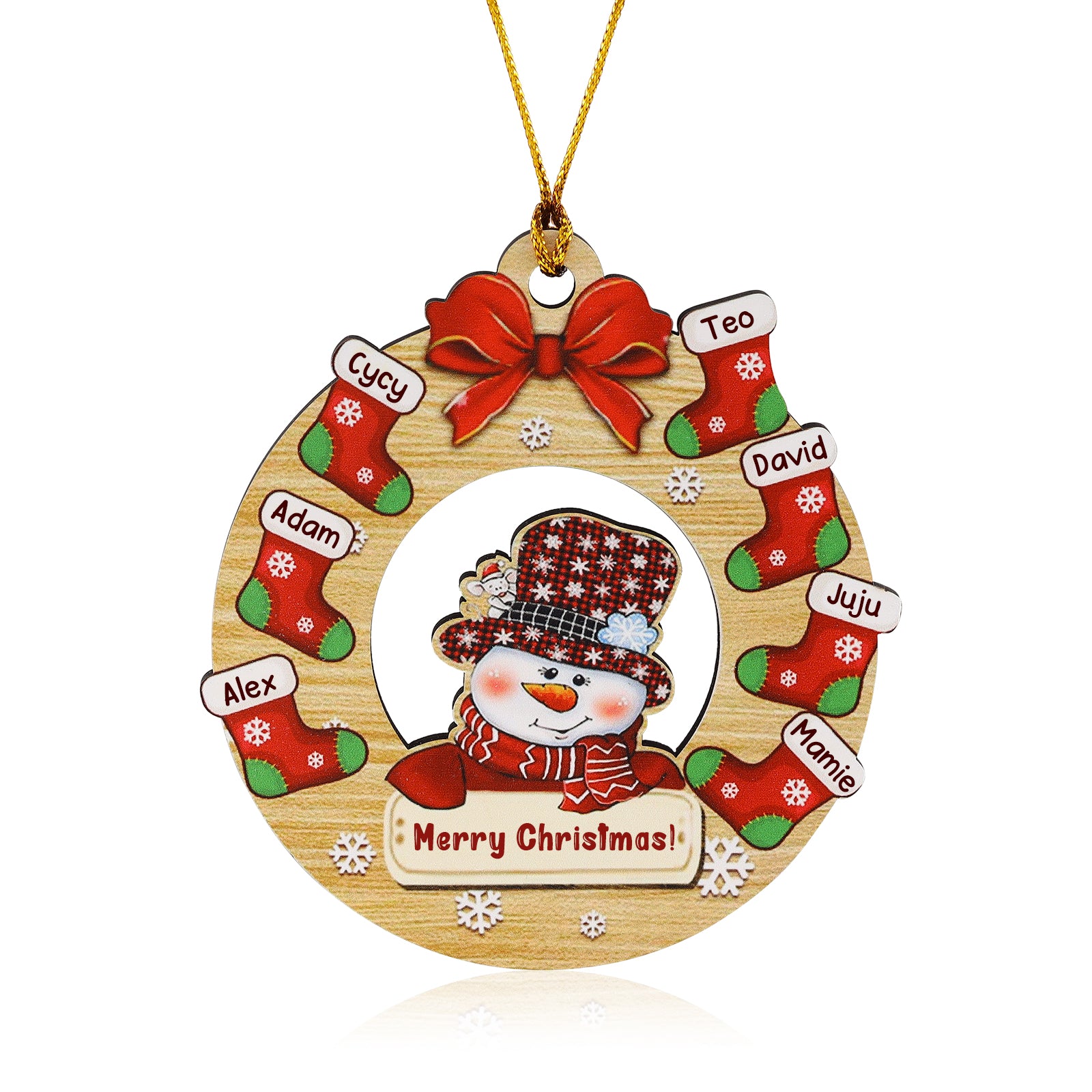 Personalised Christmas Ornament - handmade
