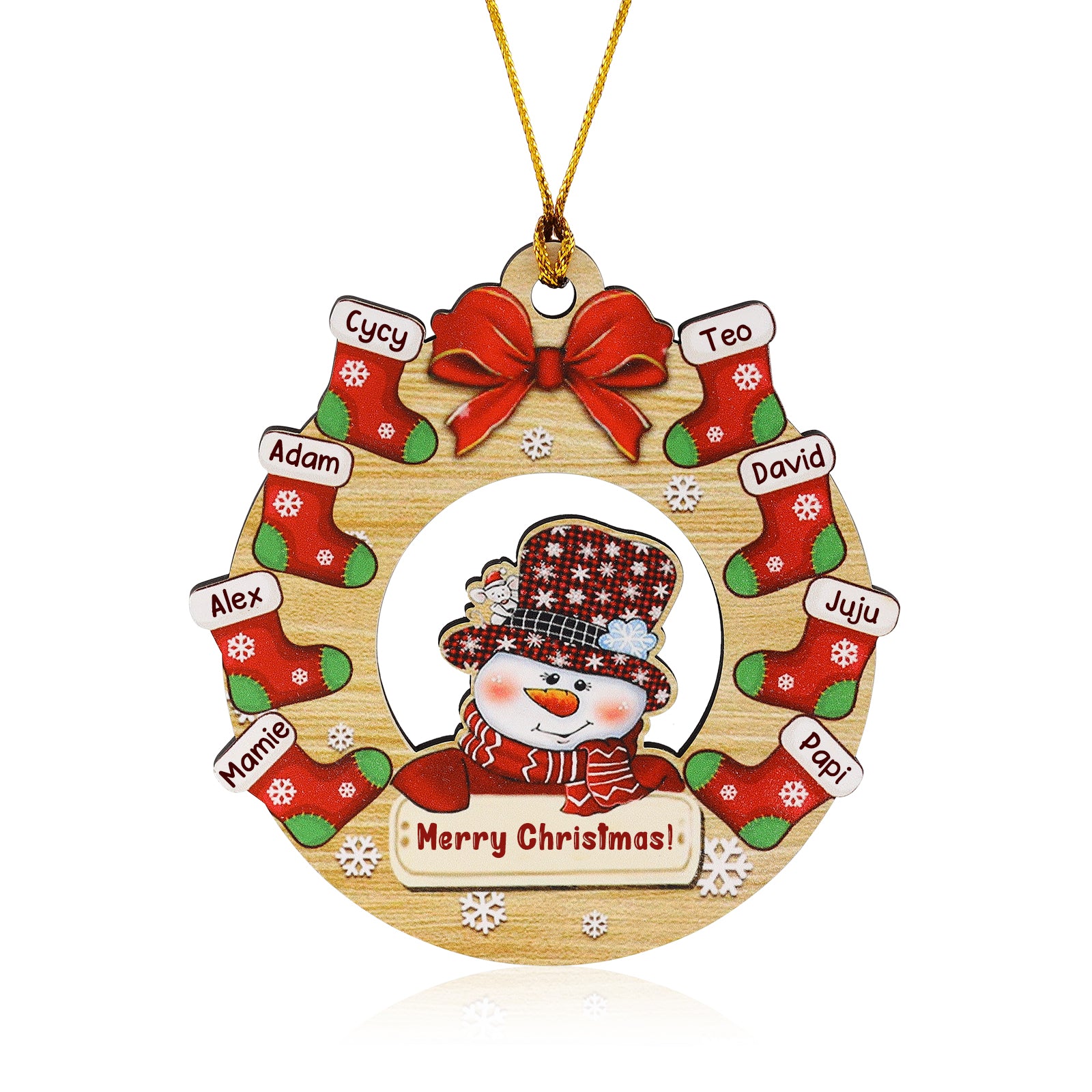Personalised Christmas Ornament - handmade