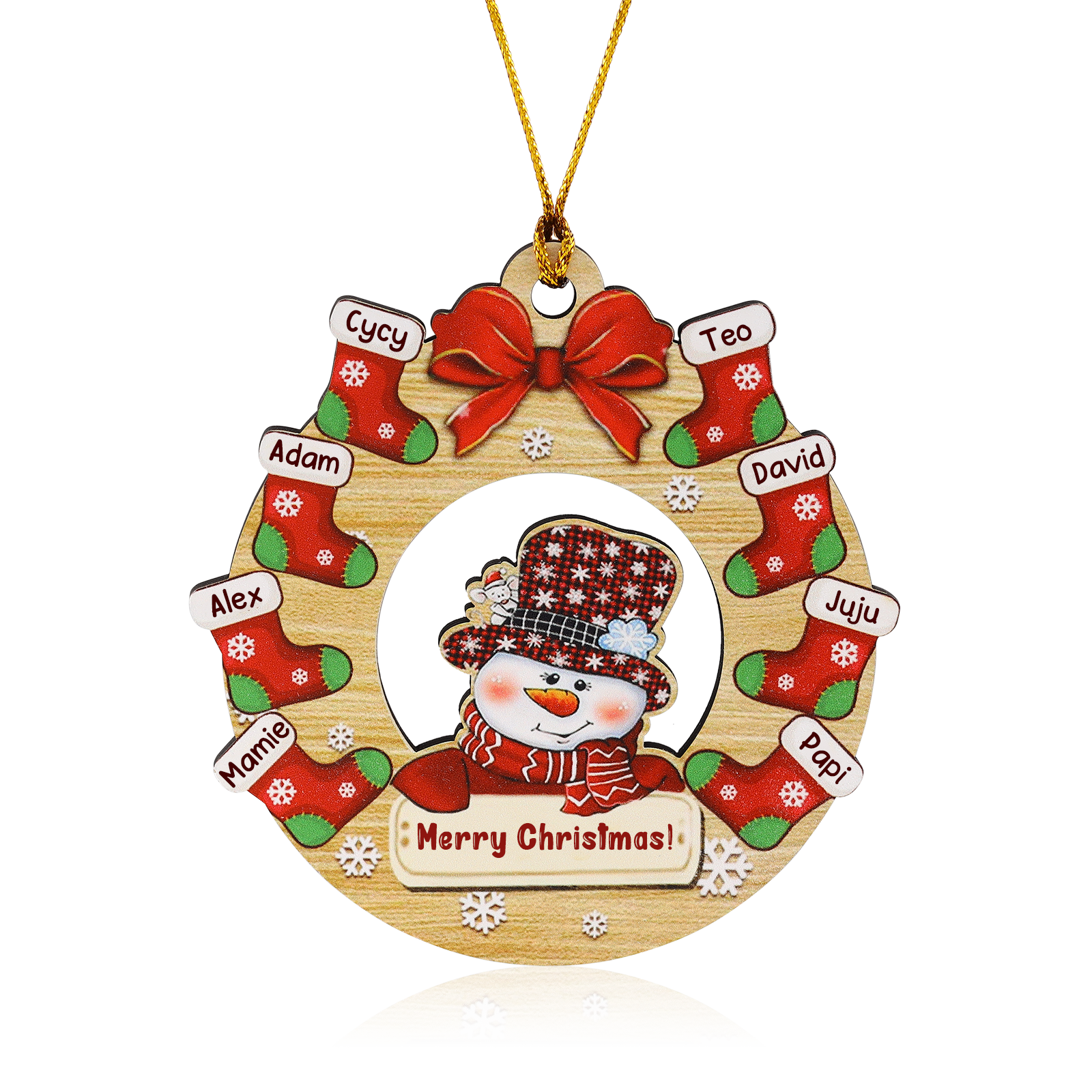 Personalised Christmas Ornament - handmade