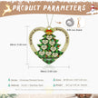 Personalised Heart Christmas Tree Ornament - handmade