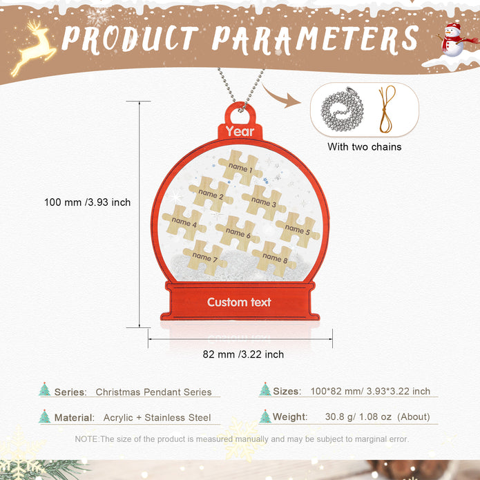 Personalised Christmas Ornament - handmade