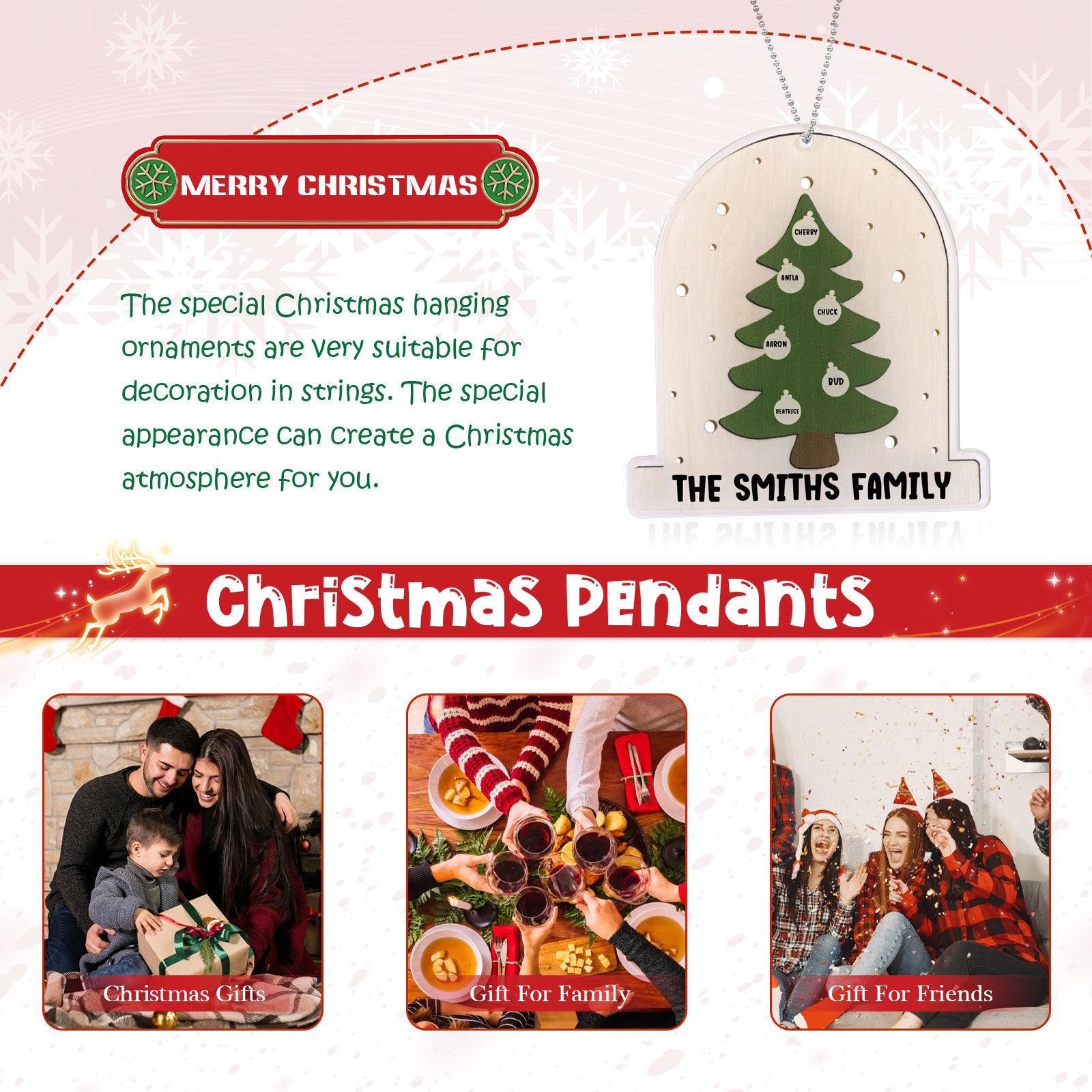 Personalised Christmas Ornament - handmade